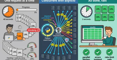 Python Async HTTP Requests with aiohttp: Fetch Multiple URLs Concurrently